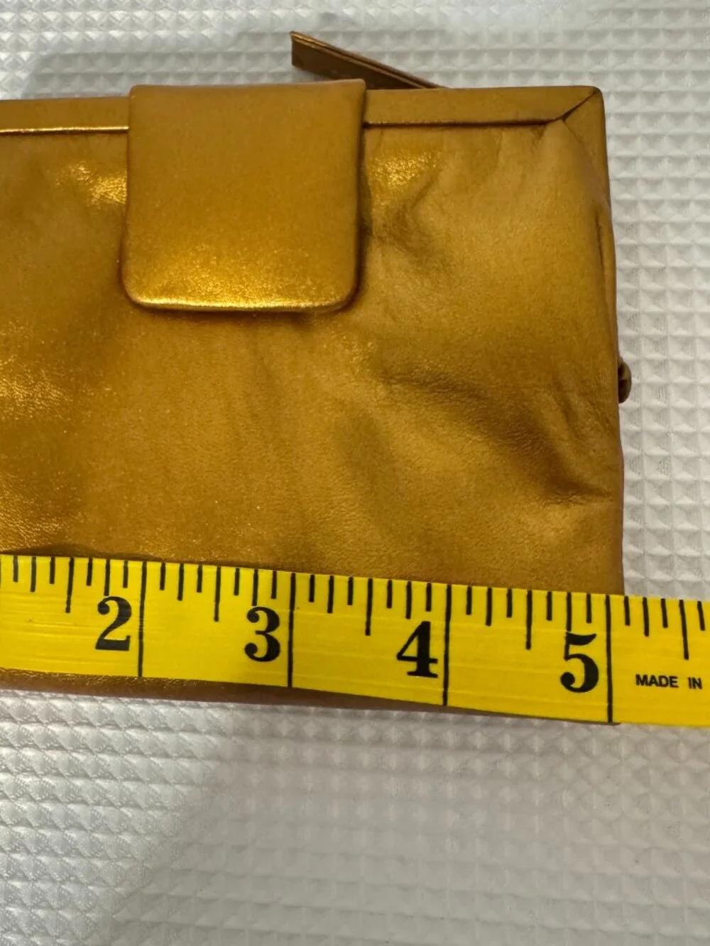 LATICO NWOT Orange Gold Leather Wallet